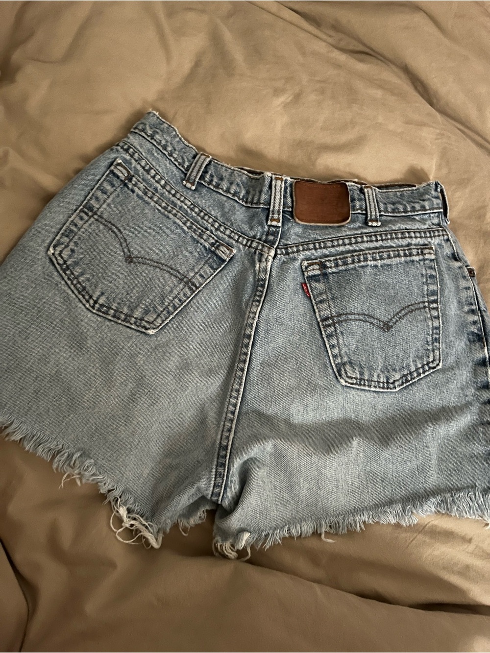 Vintage 1982 Levi's 531 High Waisted Denim Cutoff Shorts Made in Canada - Picture 2 of 5
